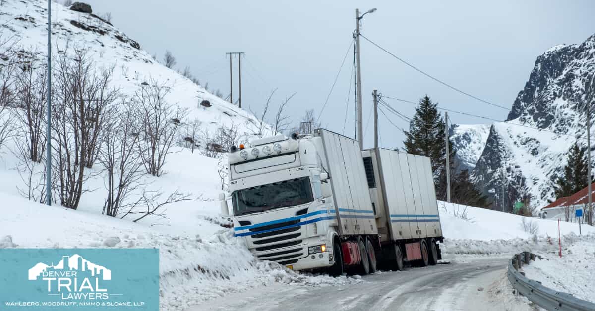 Truck Accident in Snow